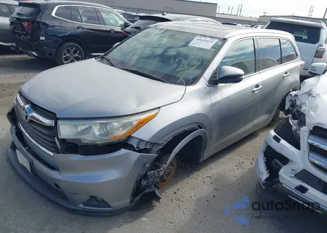 2014 Toyota Highlander Xle z USA, uszkodzony, nr VIN 5TDKKRFH0ES011024